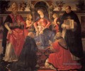 Vierge à l’Enfant intronisé entre anges et saints Renaissance Florence Domenico Ghirlandaio